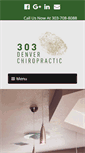 Mobile Screenshot of 303denverchiropractic.com